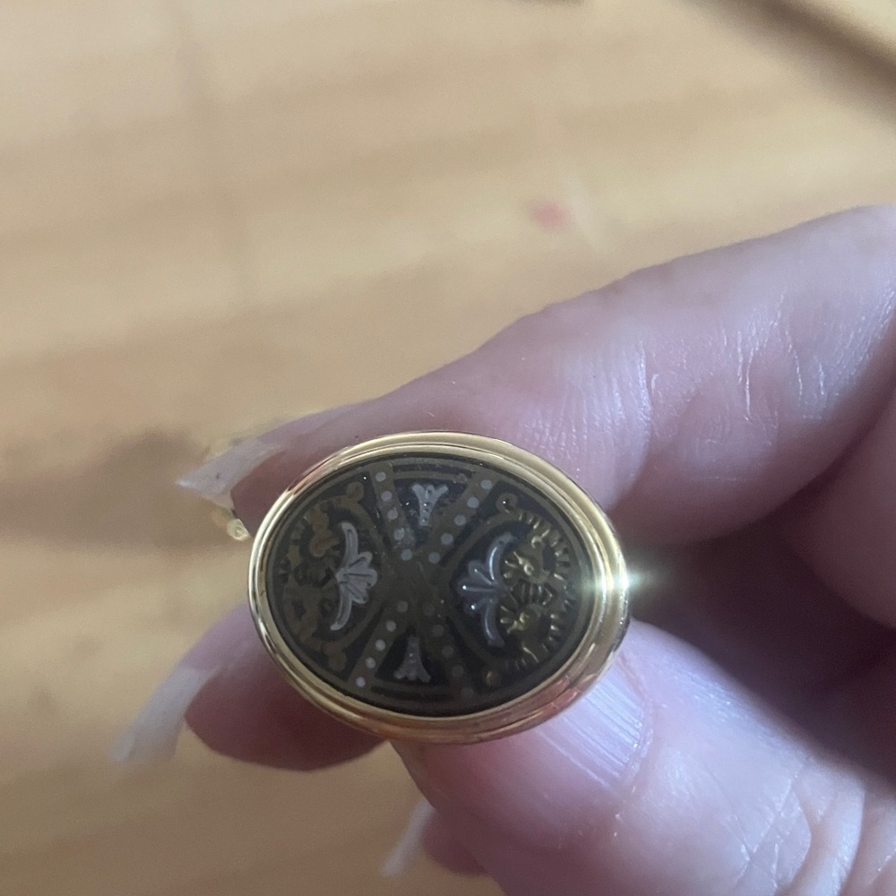 Gold and Black Cufflinks